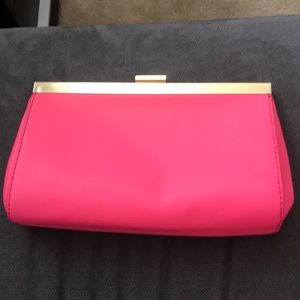 J Crew Hot pink clutch